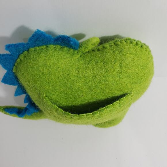 Monster Dinosaur Tooth Fairy Pillow Pouch Unisex Wool 6.5"x7.5" - Picture 3 of 10